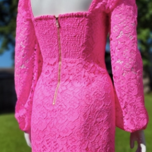 Lilly Pulitzer Pink Dress 00 altered down to 000 - Picture 3 of 4